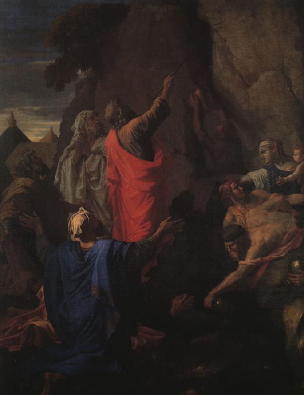 Nicolas Poussin Moses Bringing Forth Water from the Rock oil painting image